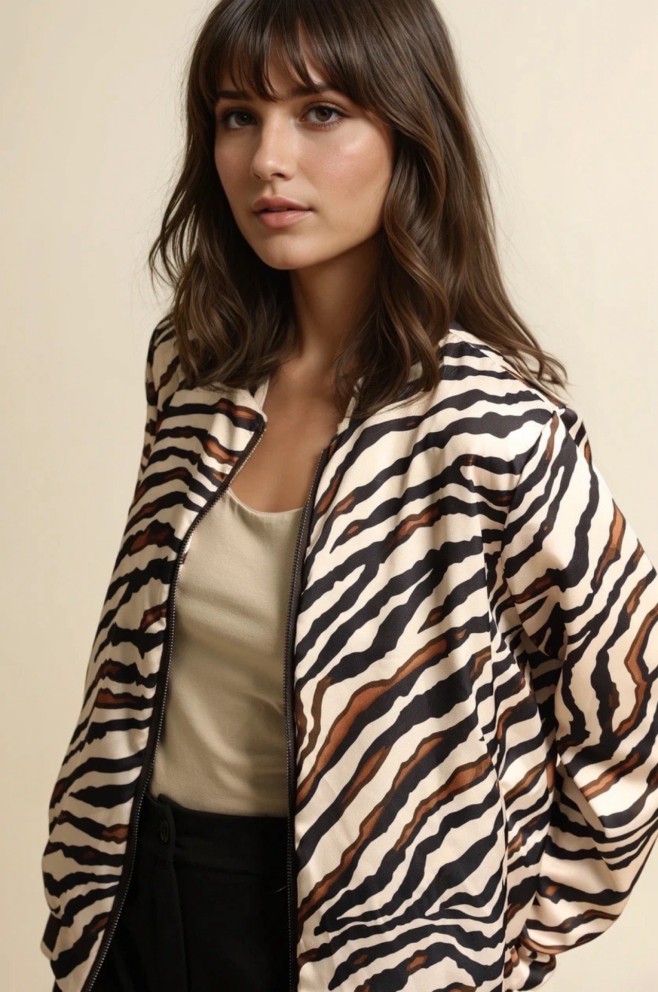 Blouson mit Zebra Print