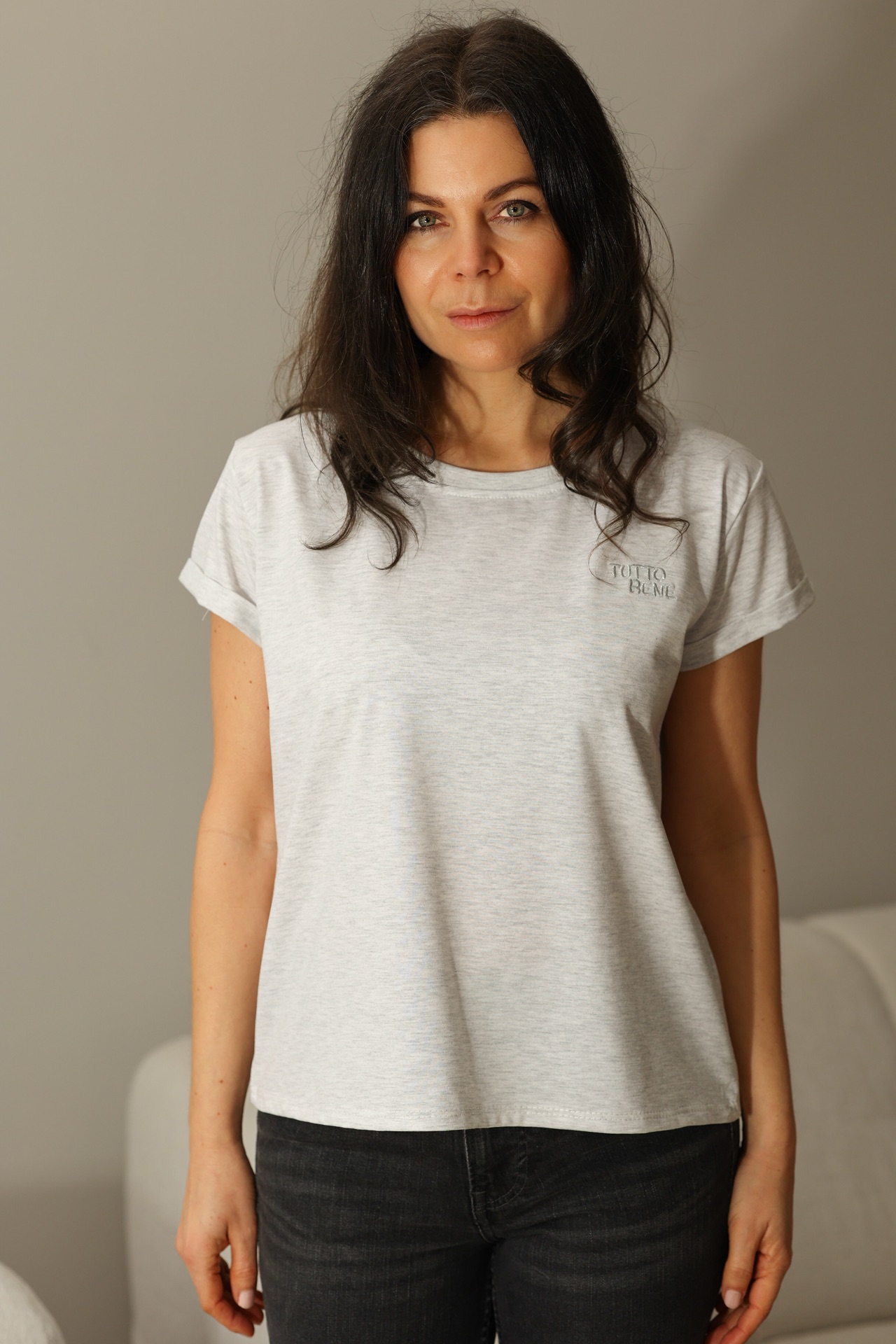 T-Shirt Tutto Bene - gery melange