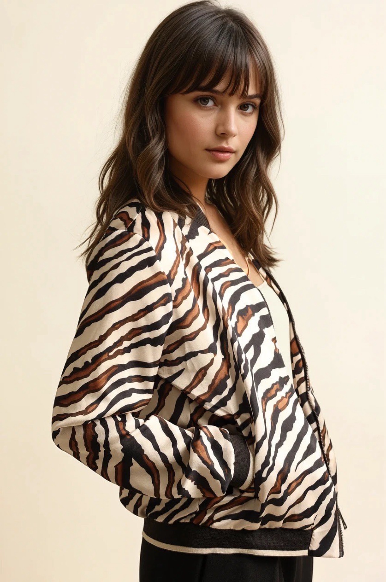 Blouson mit Zebra Print