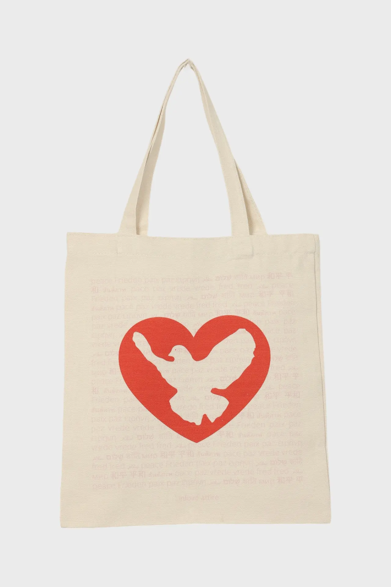 Heart & Peace Canvas Shopper