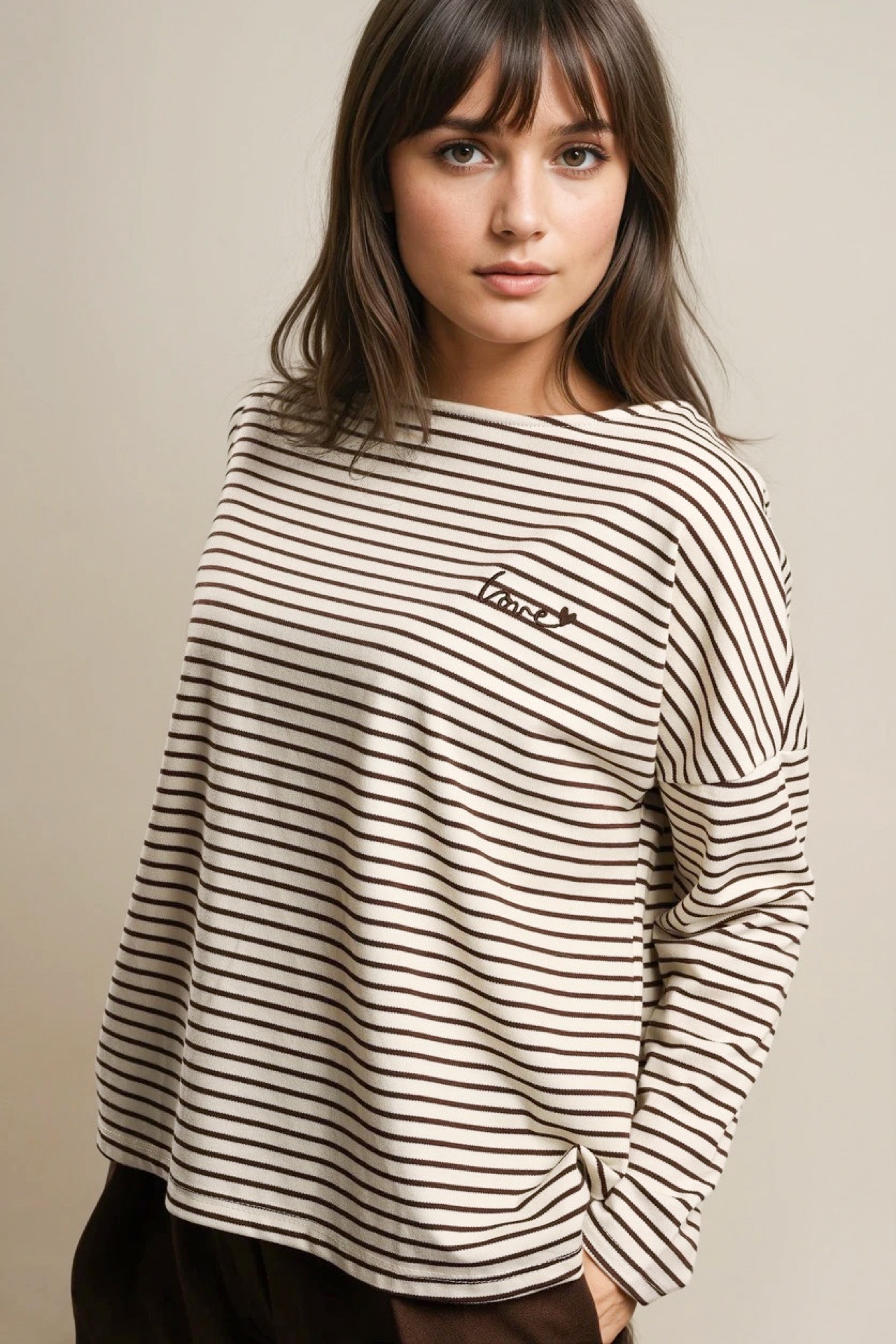 Streifenshirt "Love"