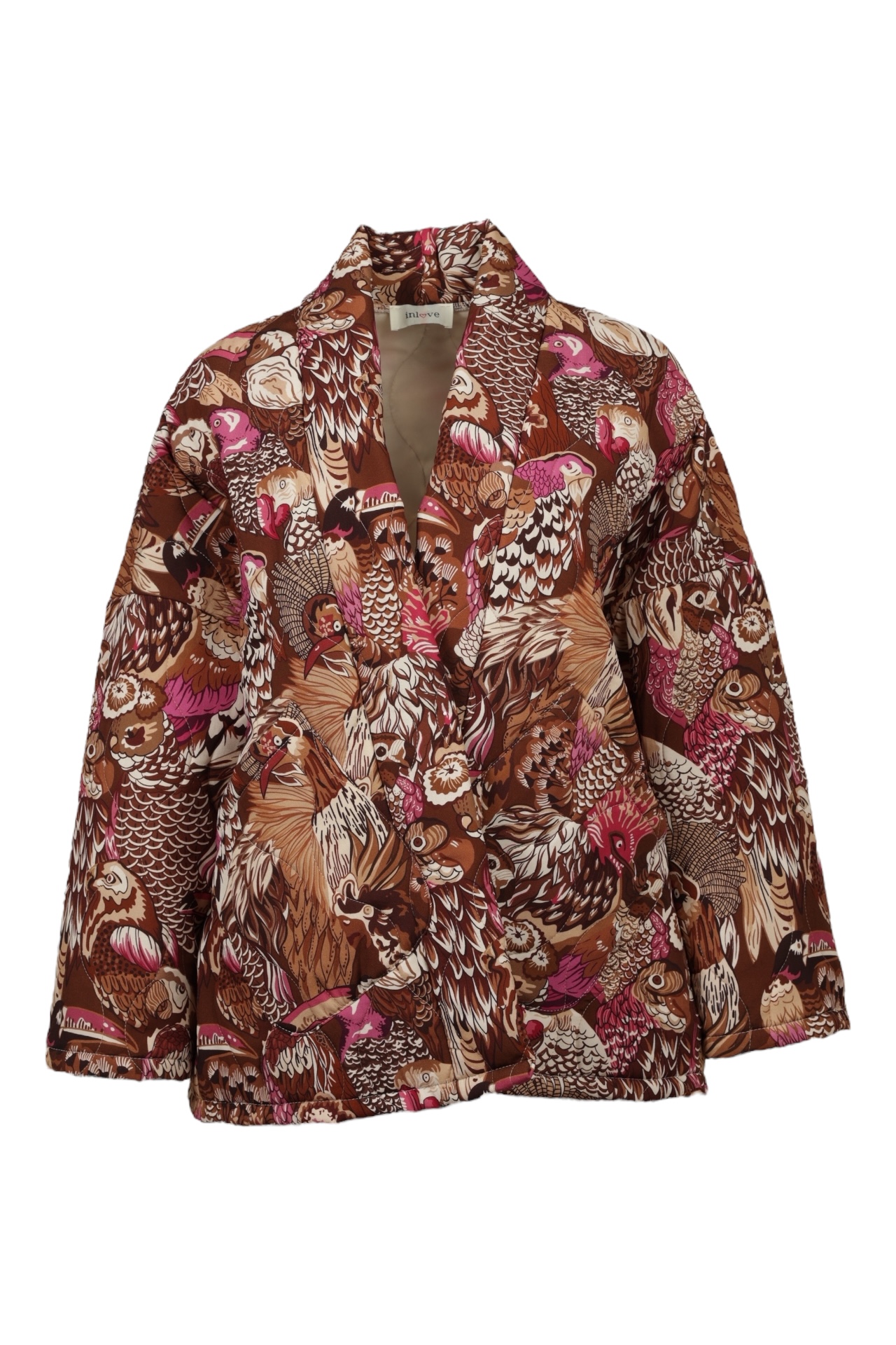 Wattierte Jacke "Tropical Birds"