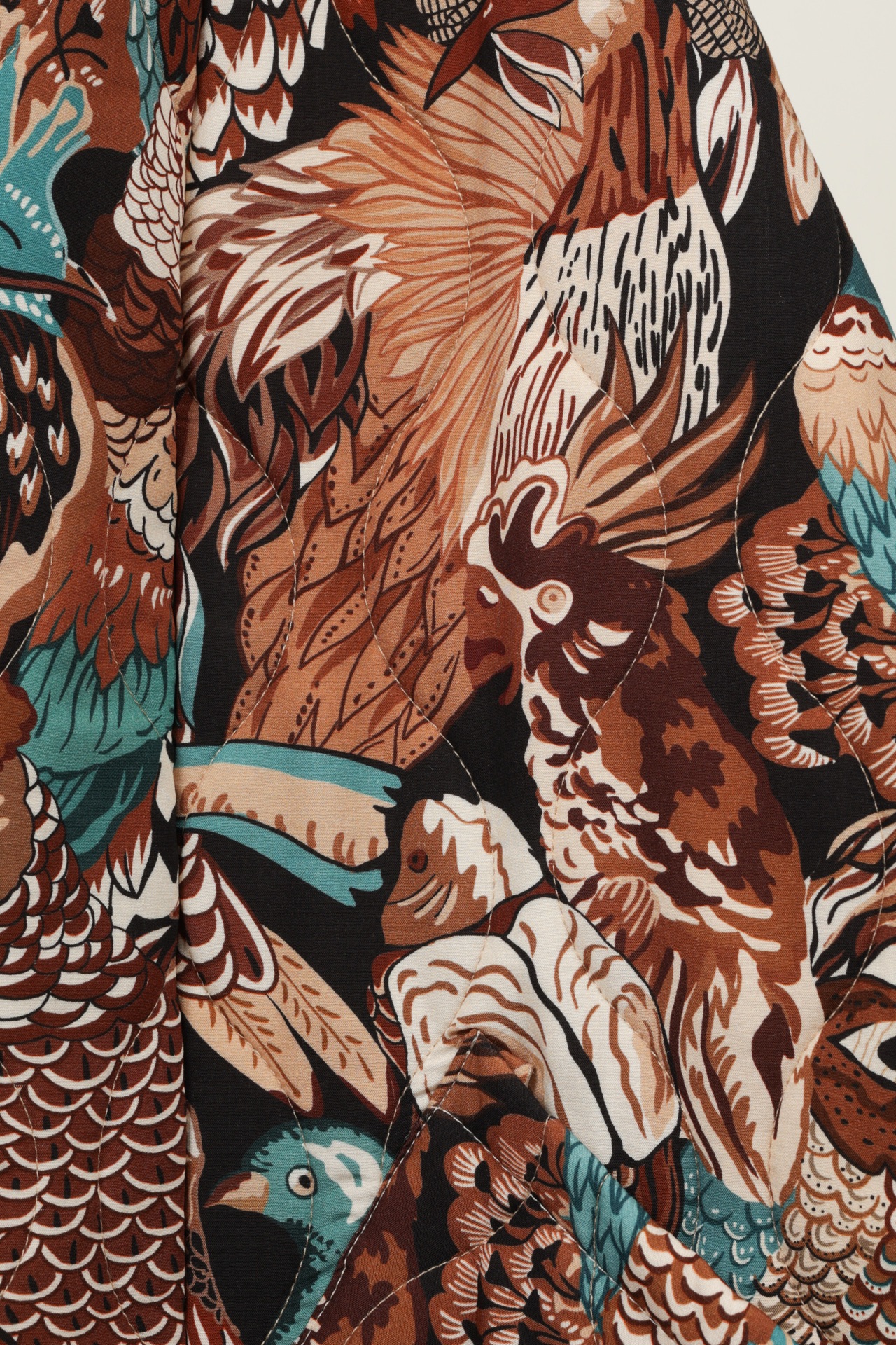 Wattierte Jacke "Tropical Birds"