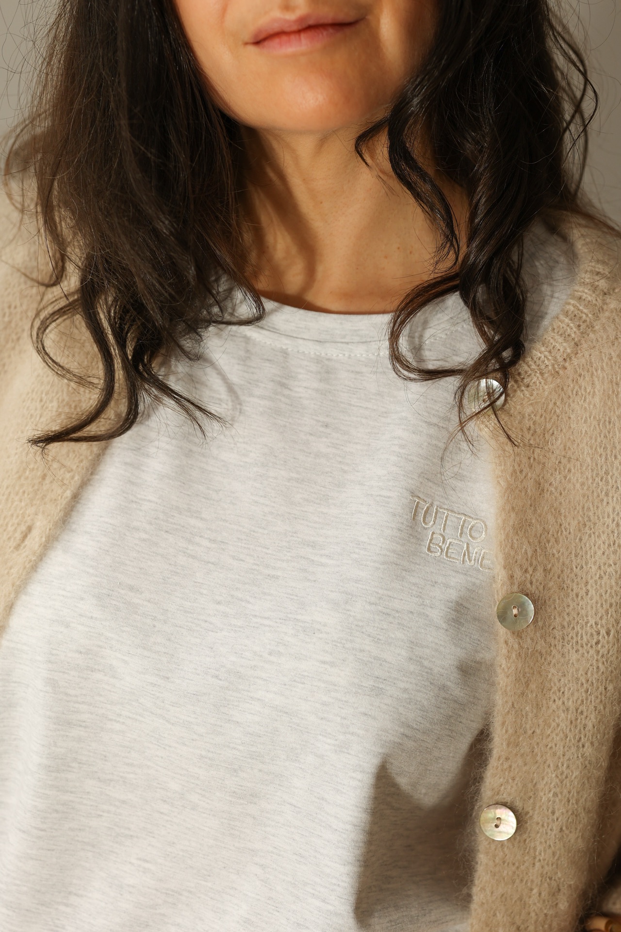 T-Shirt Tutto Bene - gery melange