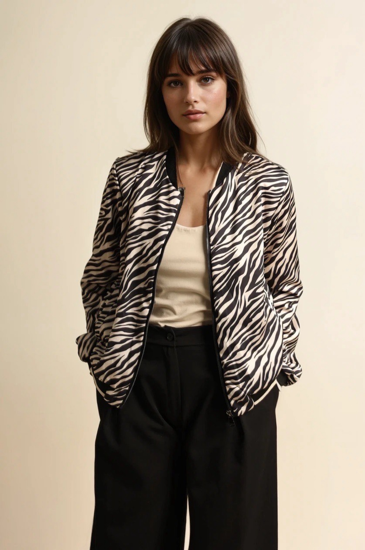 Blouson mit Zebra Print