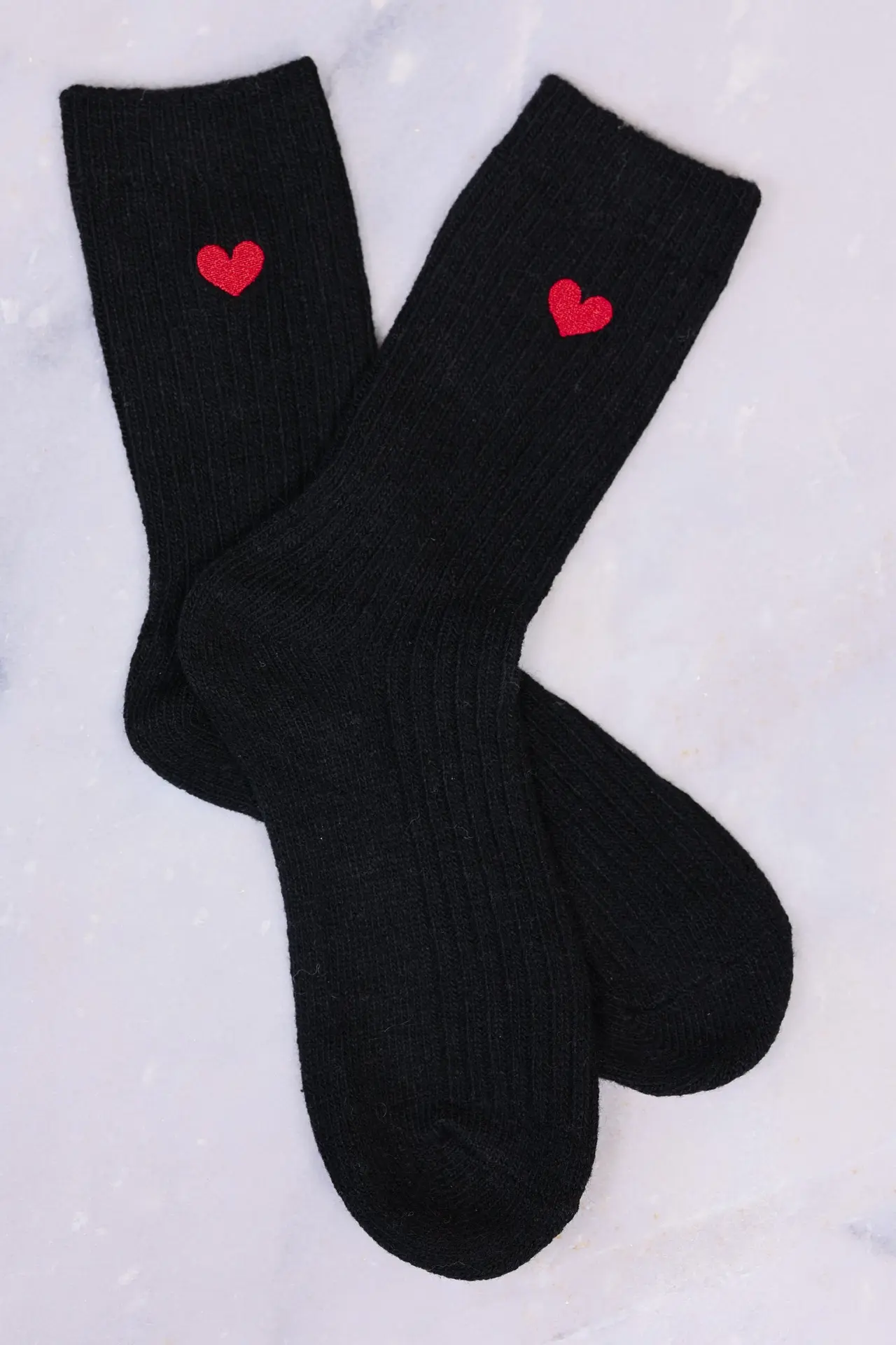 2x Wollsocken mit Herz