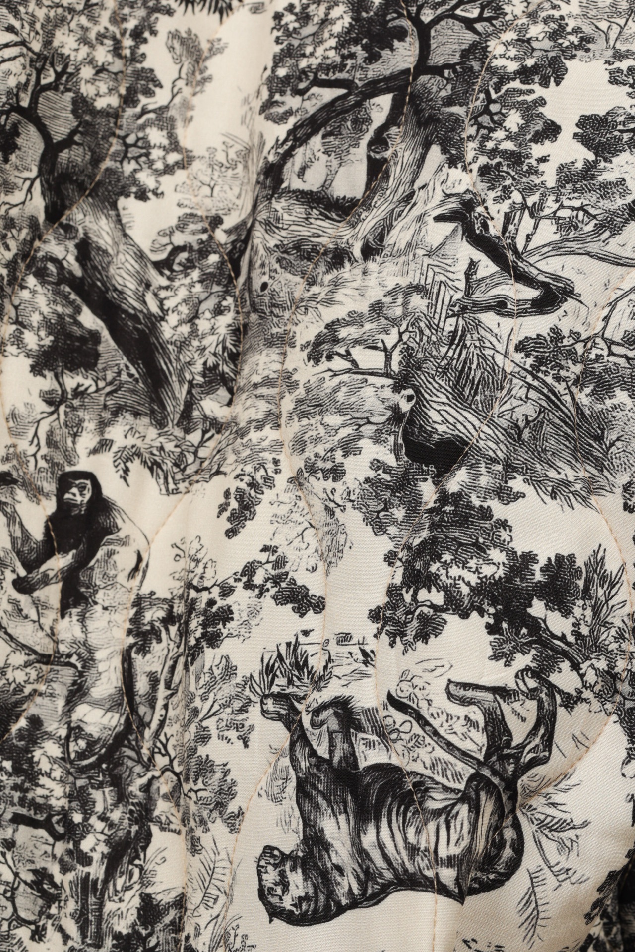 Wattierte Jacke "Toile de Jouy"