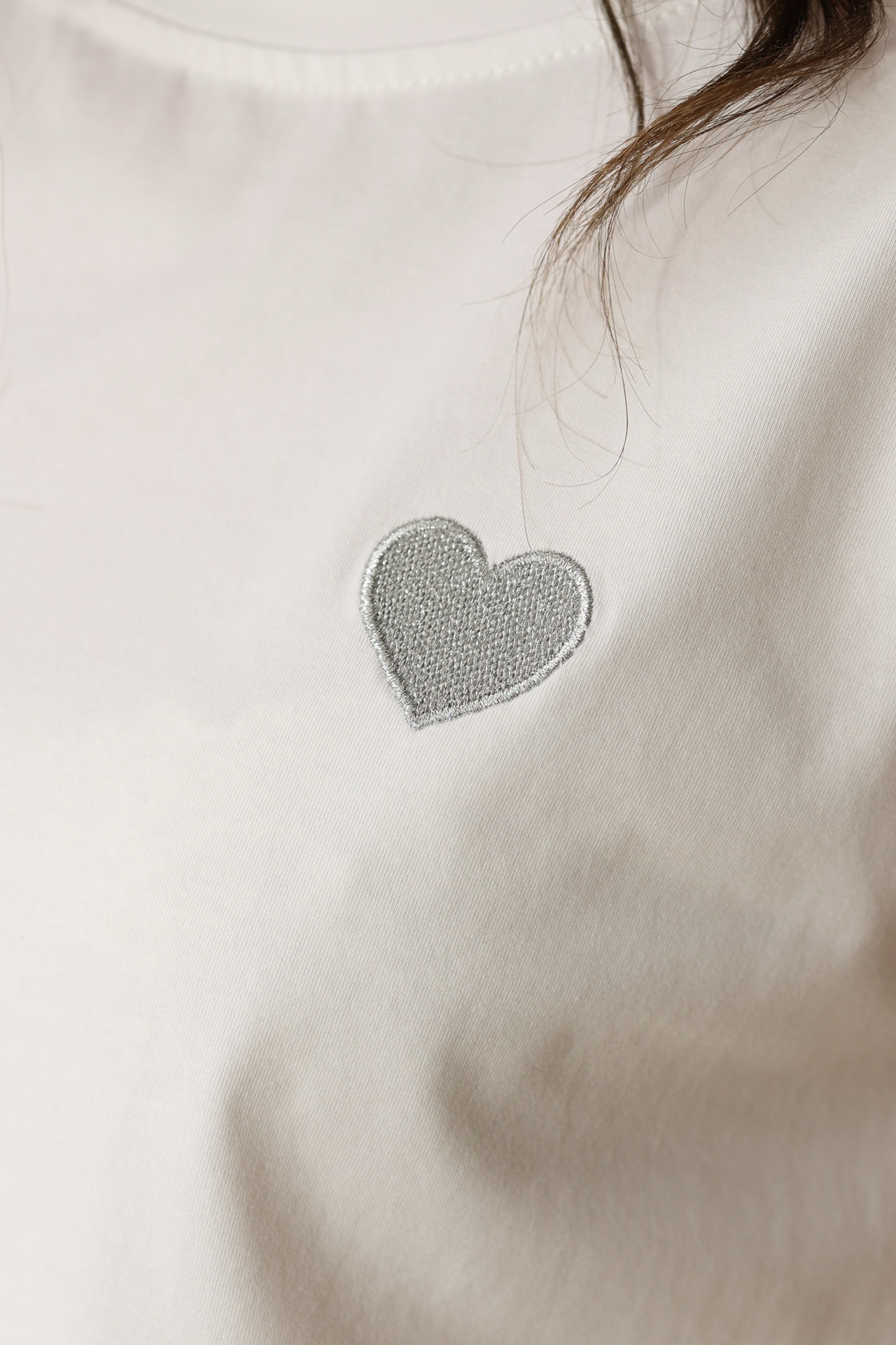 T-Shirt Heart - white
