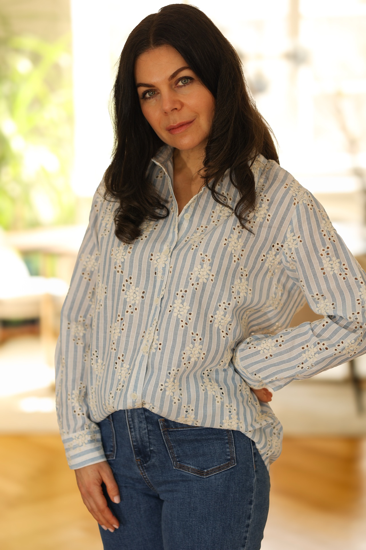 Bluse Cathrine mit Streifen