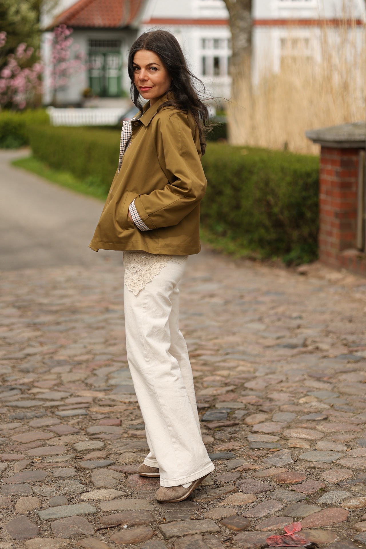 Kurzer Trench Georgette