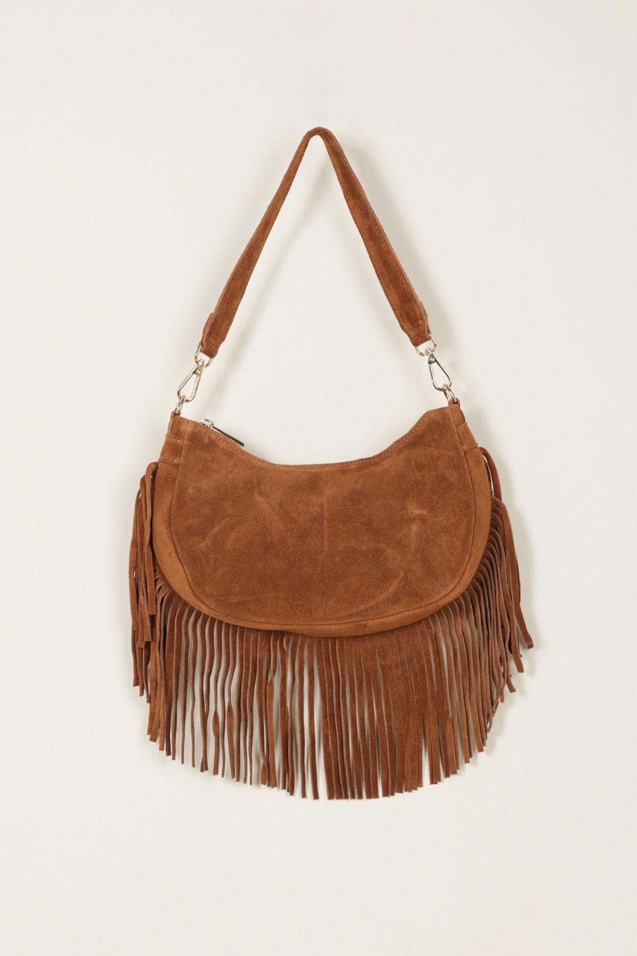 Wildledertasche Montana mit Fransen