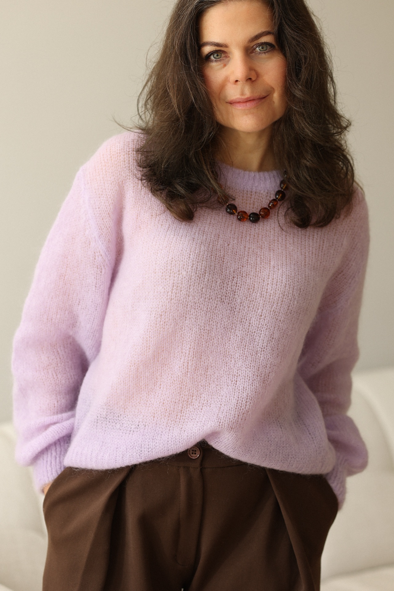 Pullover Margherita mit Rundhals Ausschnitt