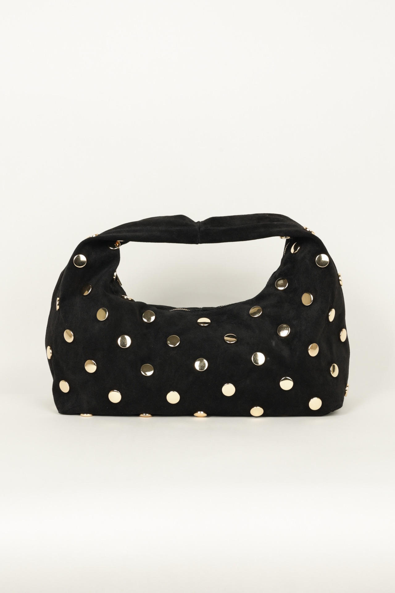 Wildledertasche mit Nieten