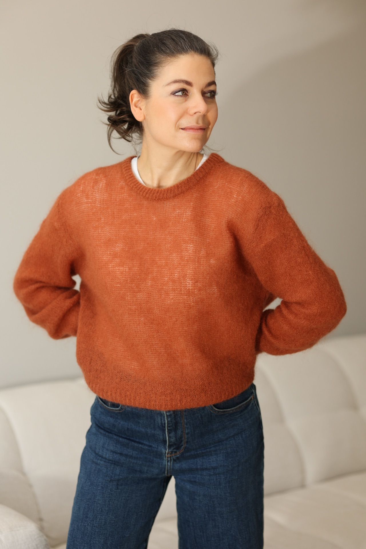 Pullover Margherita mit Rundhals Ausschnitt