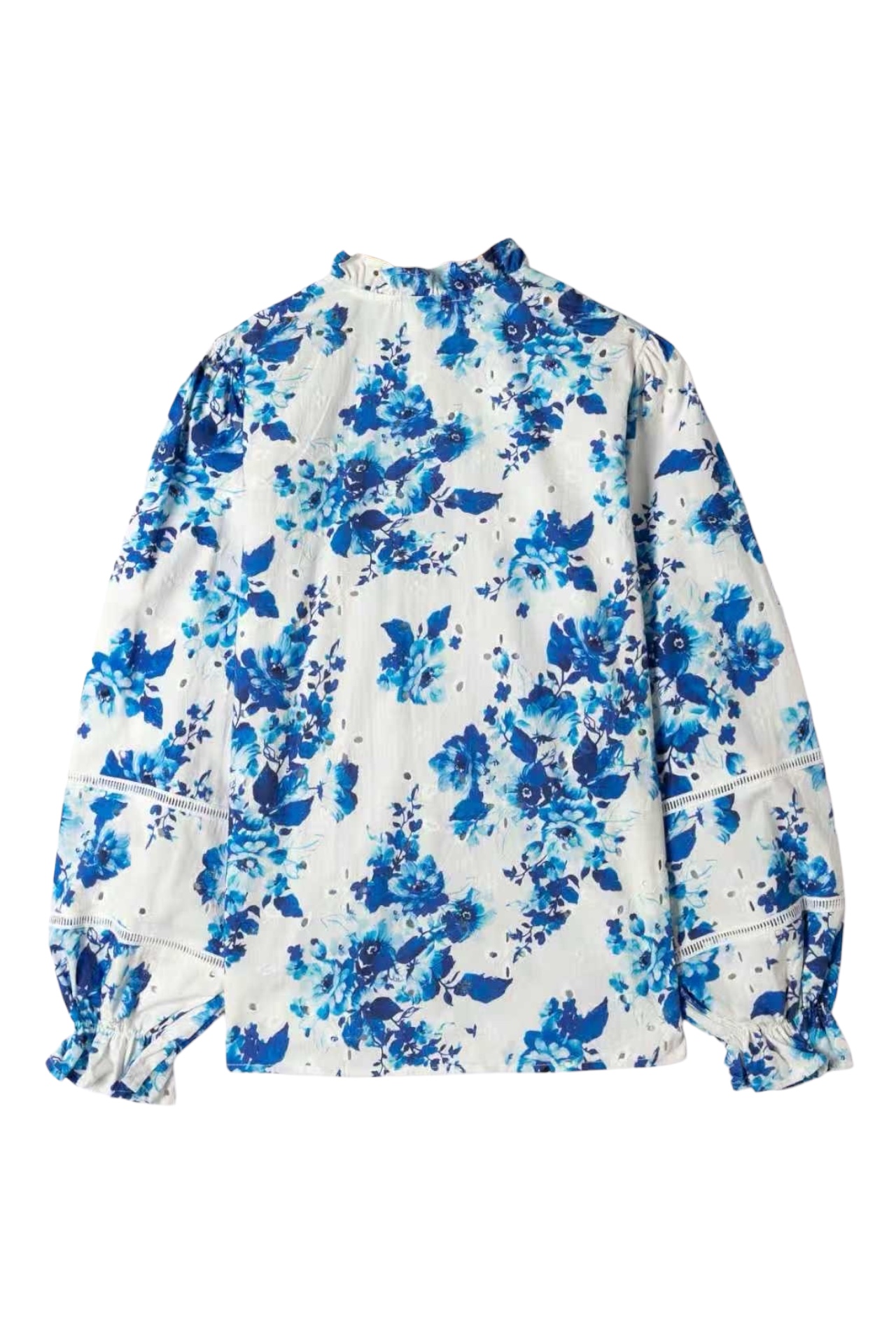 Bluse Fayence mit Blumenmuster