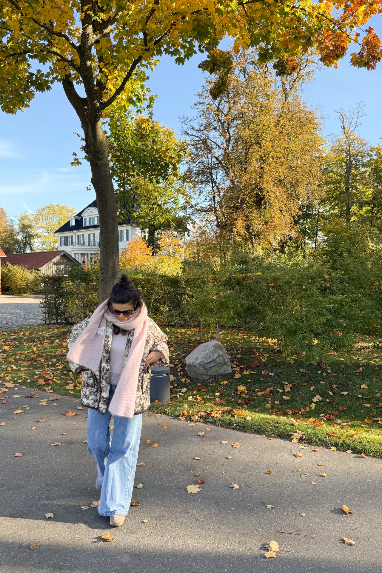 Wattierte Jacke "Toile de Jouy"