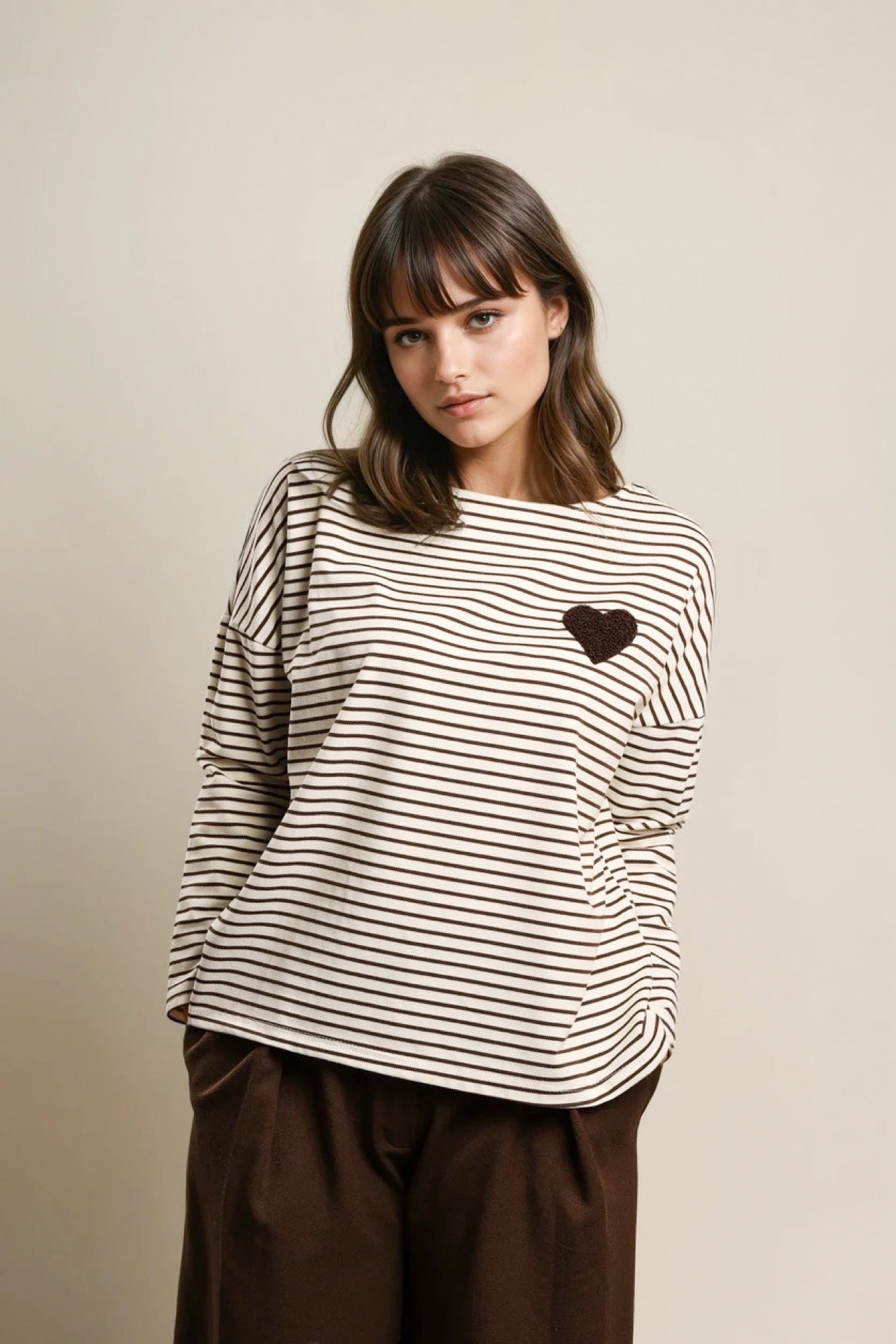 Streifenshirt "Heart"