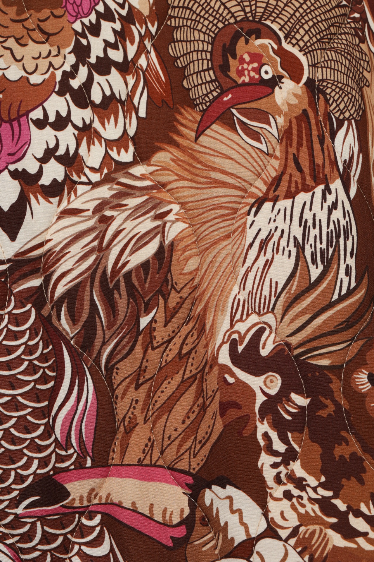 Wattierte Jacke "Tropical Birds"