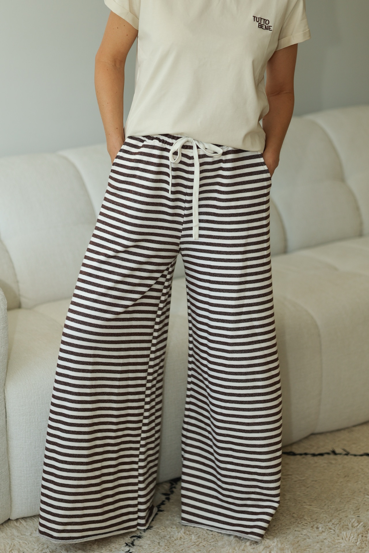 Wideleg Sweat Pants