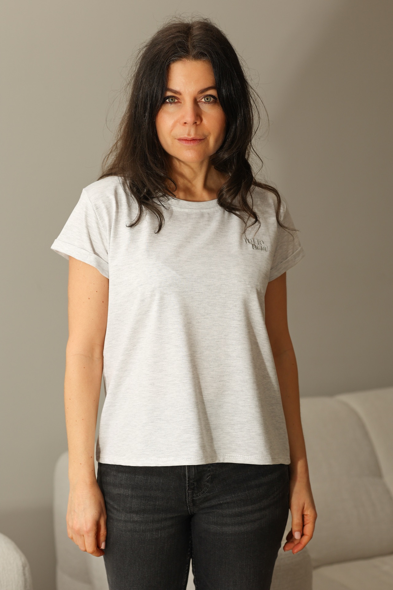 T-Shirt Tutto Bene - gery melange