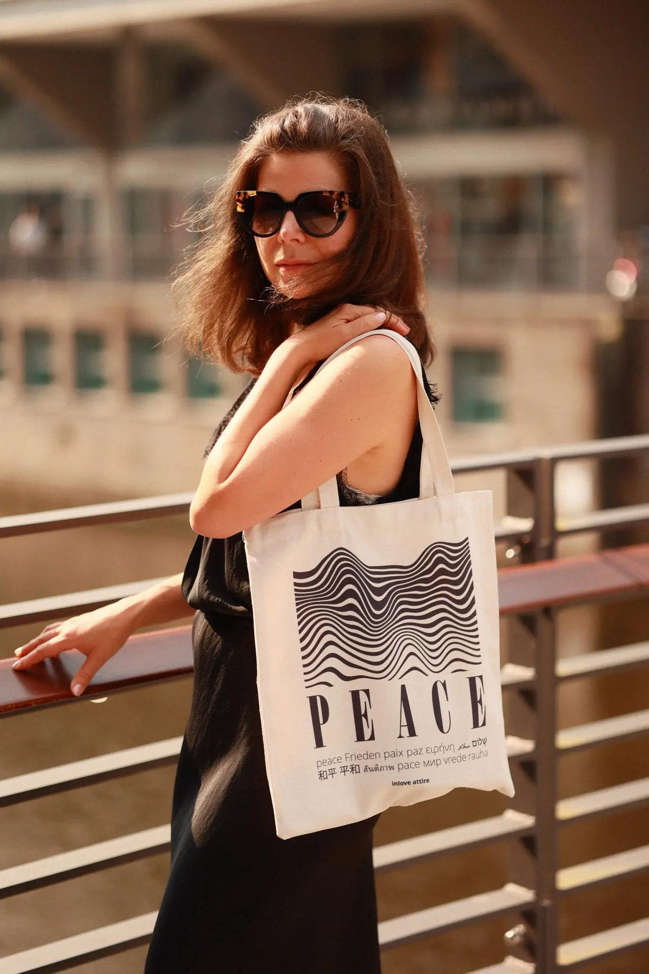 Peace Canvas Shopper
