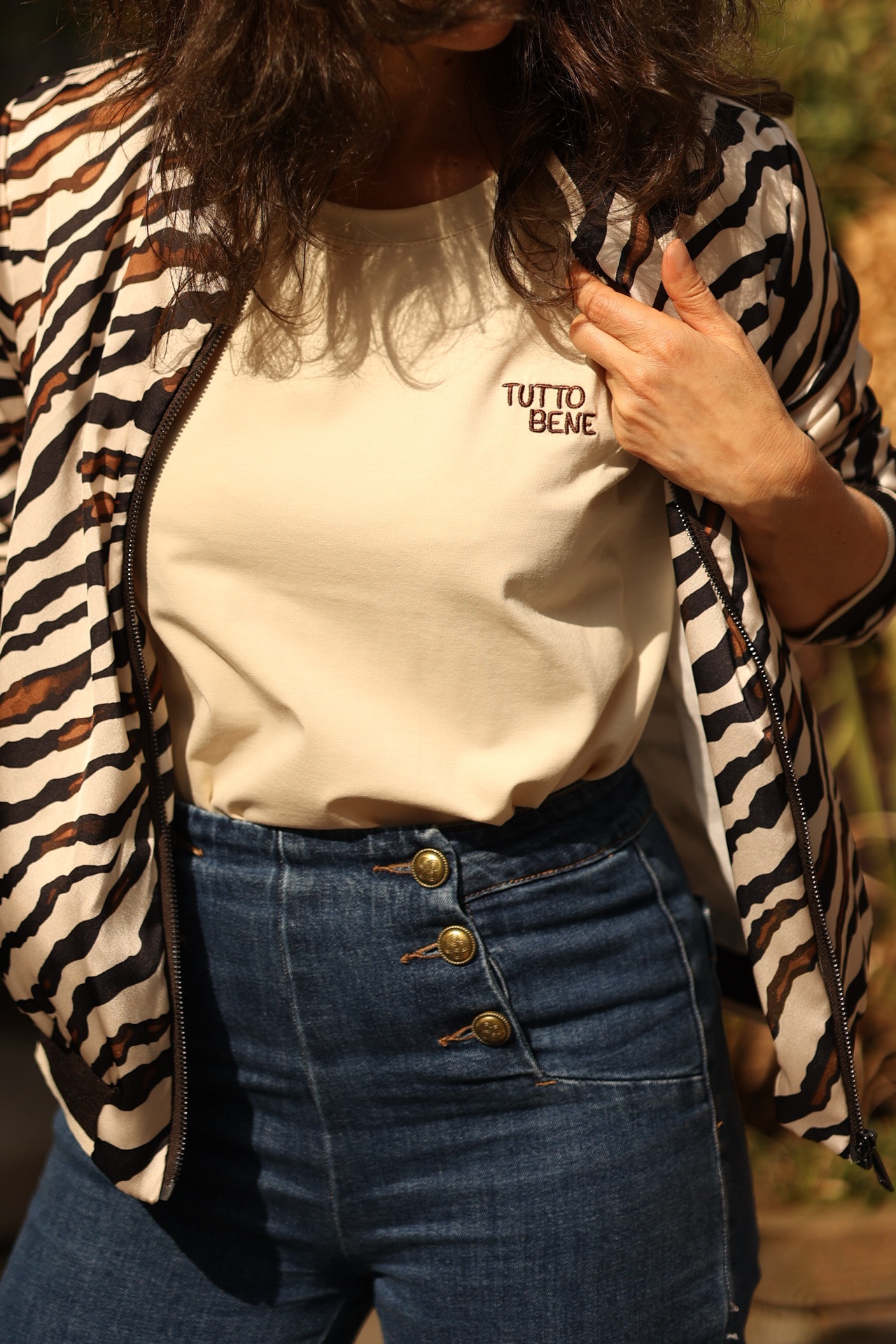 Blouson mit Zebra Print