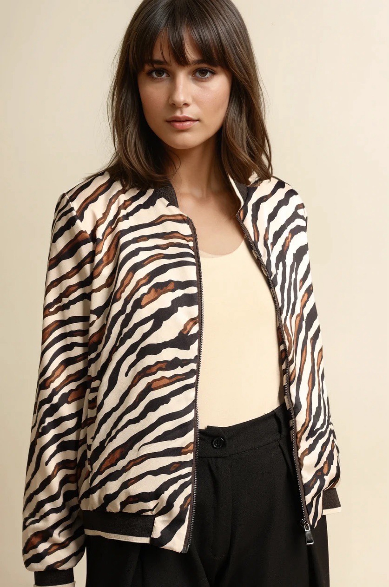 Blouson mit Zebra Print