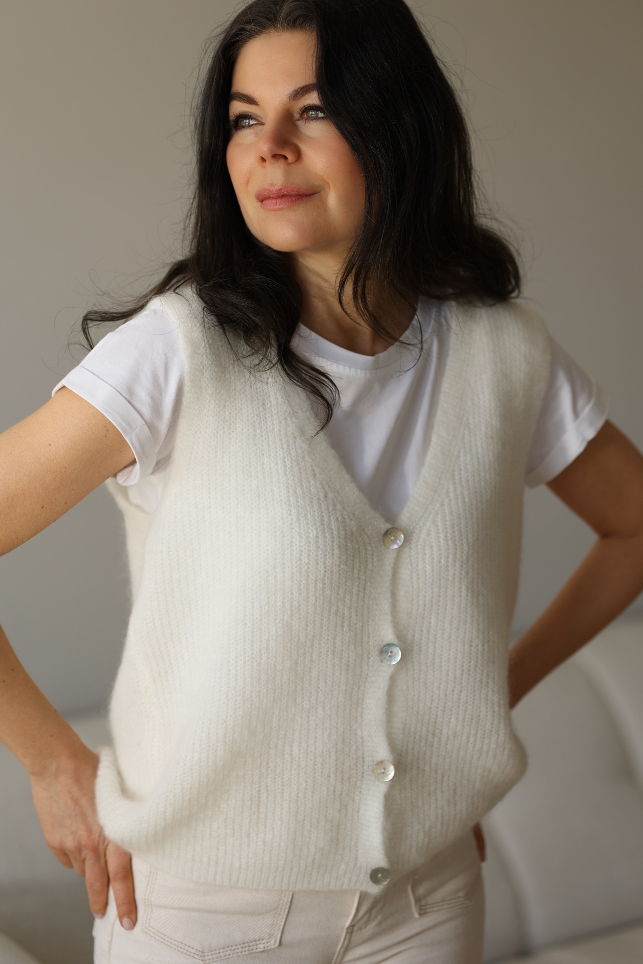 Strickweste Liat ärmellos