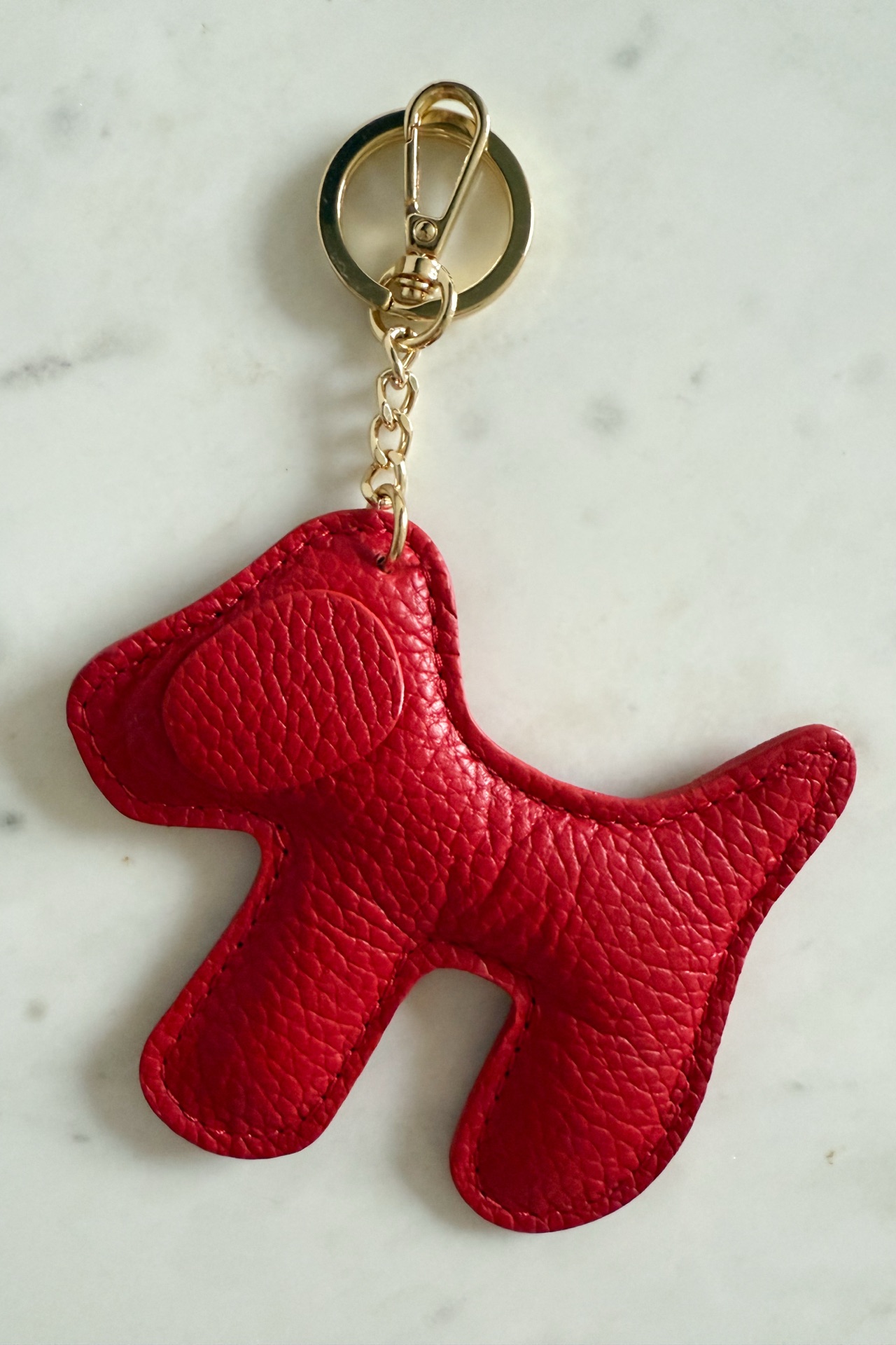 Schlüsselanhänger Hund aus Leder