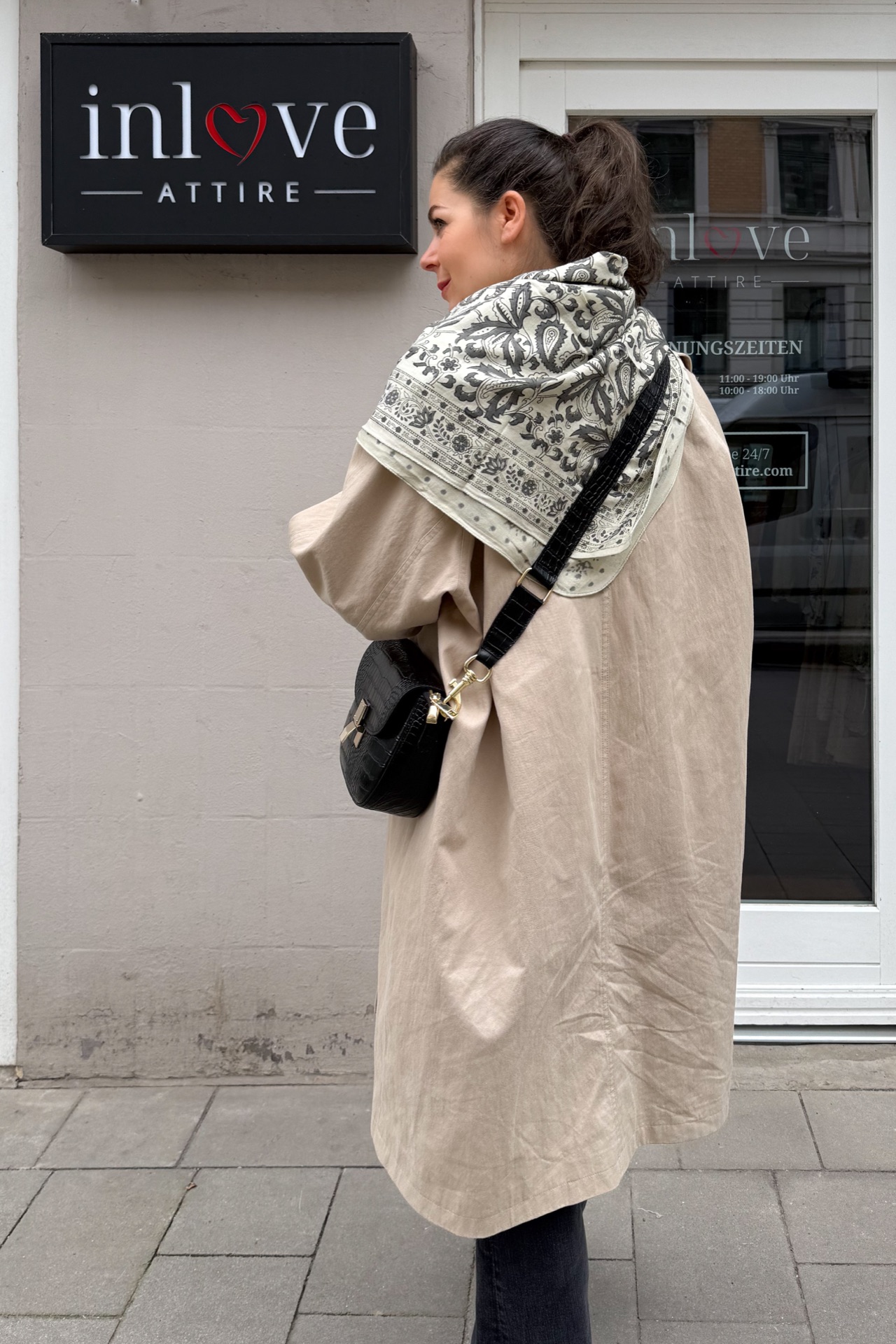 Halstuch mit Paisley Muster 100 x 100