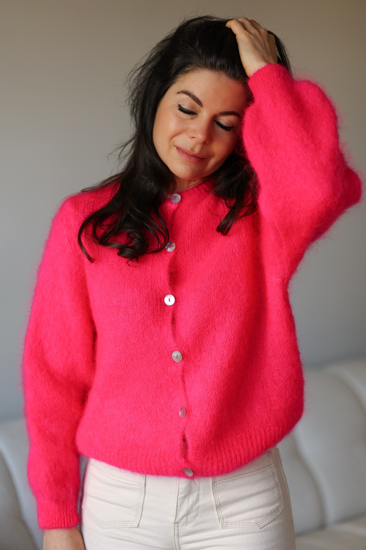 Mohairstrickjacke Amy