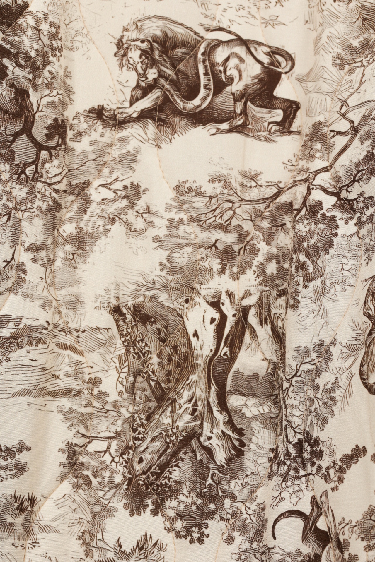 Wattierte Jacke "Toile de Jouy"
