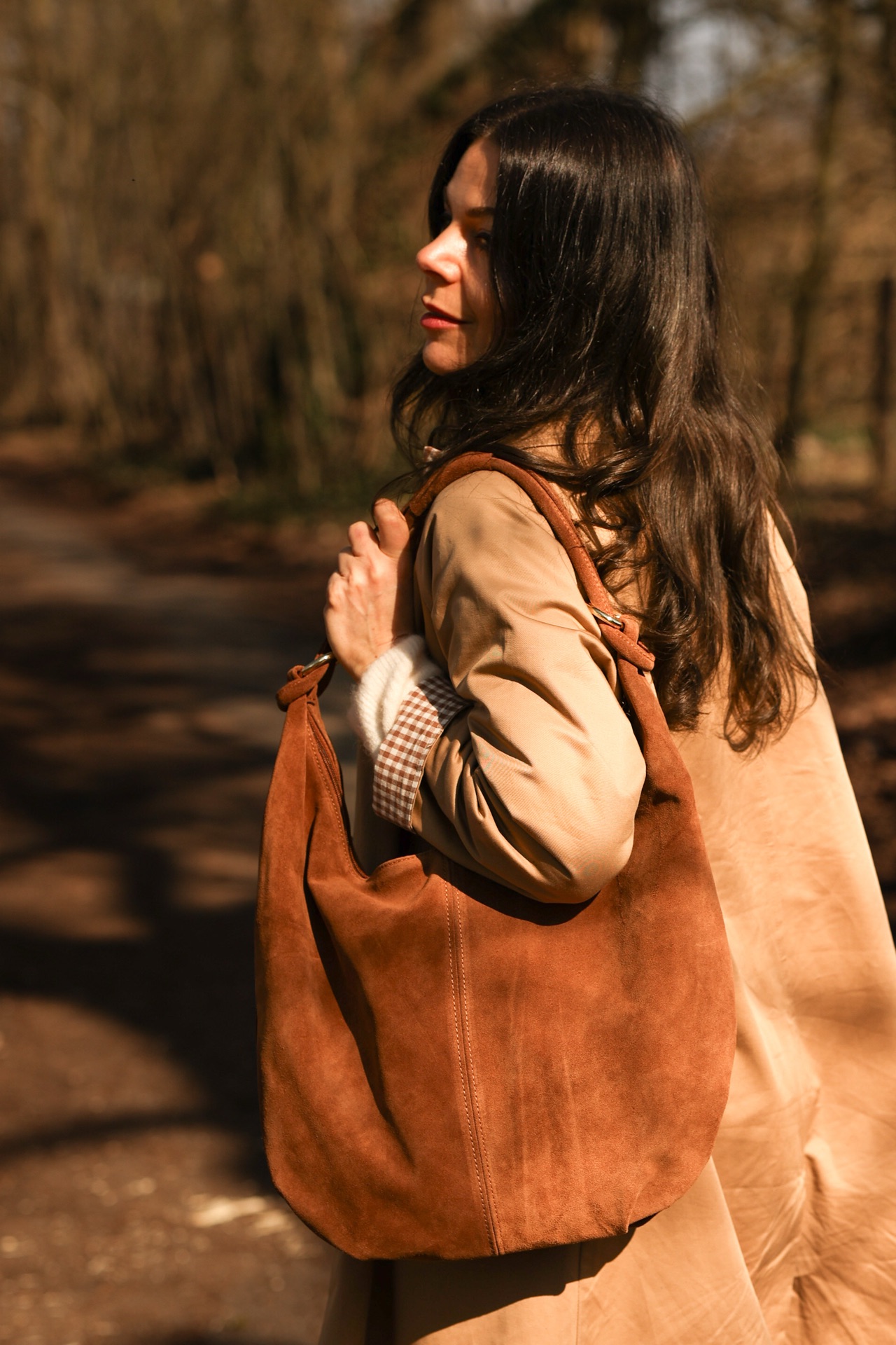 Hobo Bag aus Wildleder