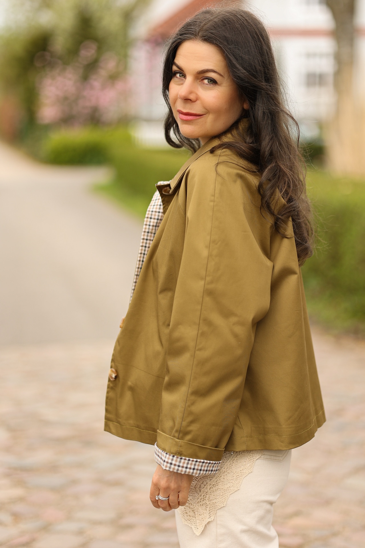 Kurzer Trench Georgette