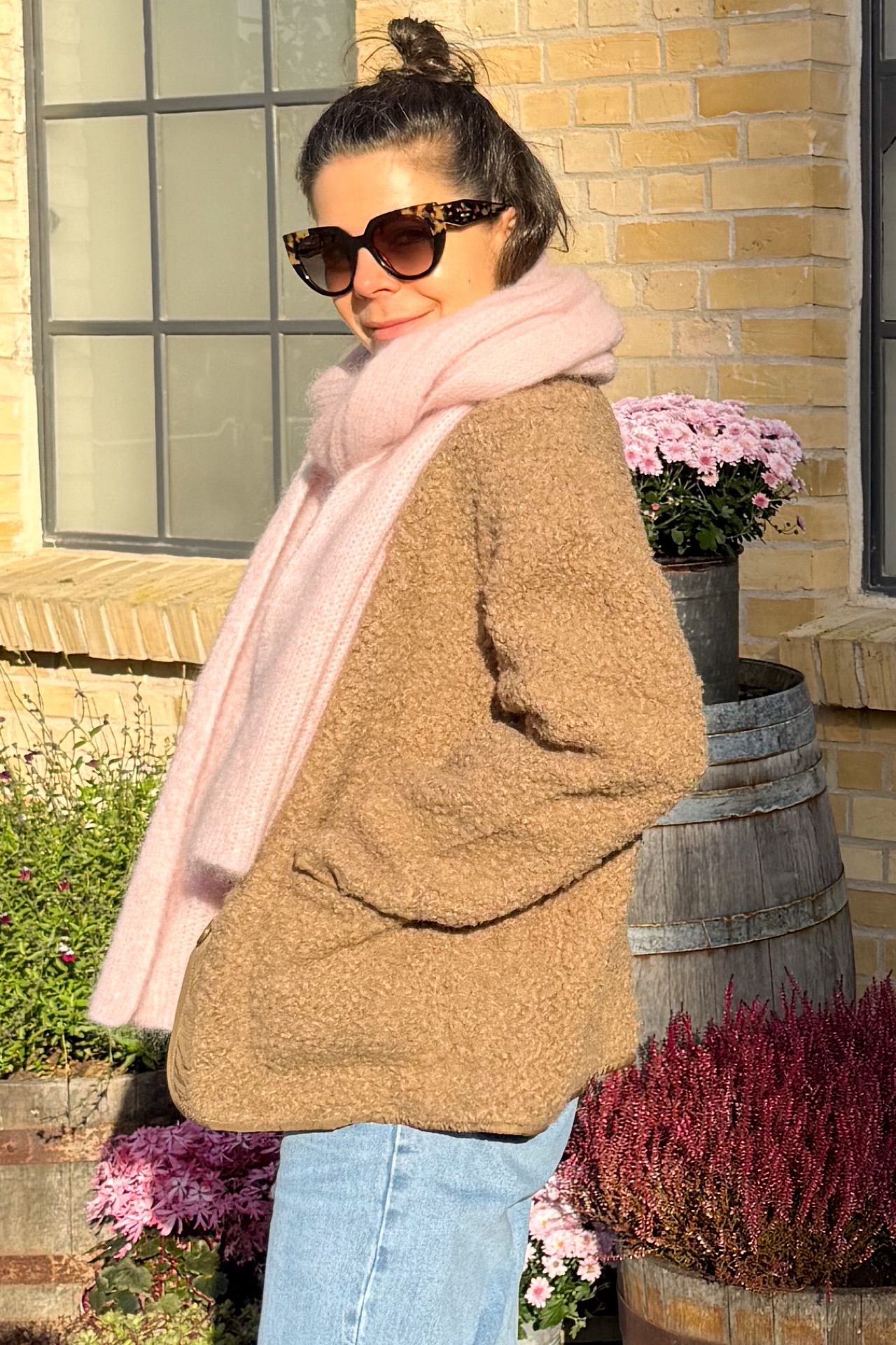 Kurze Teddy Jacke