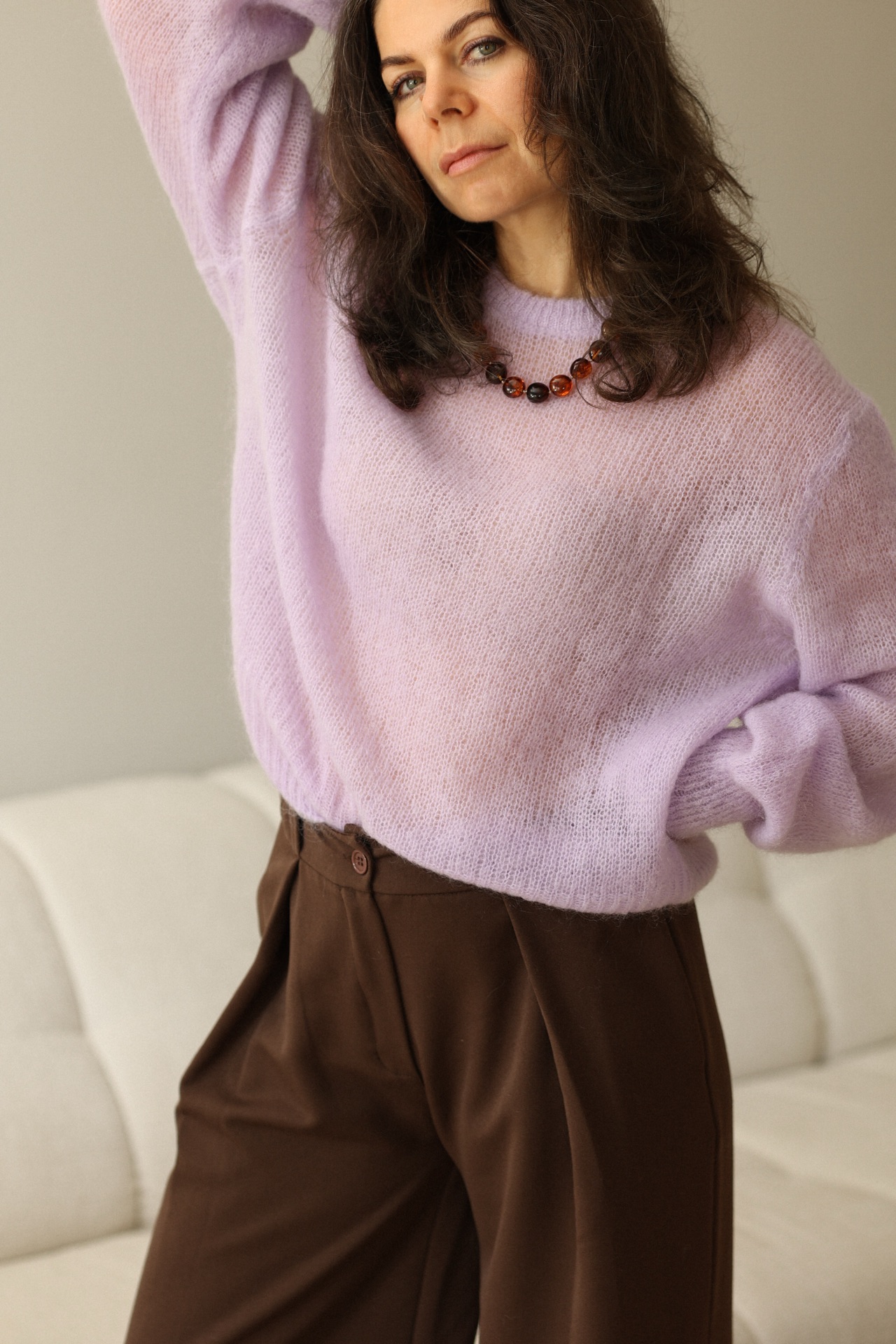Pullover Margherita mit Rundhals Ausschnitt